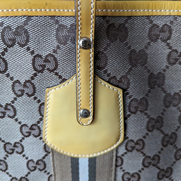 🛑SOLD ⚠️‼️ DO NOT BUY⚠️‼️💯GUCCI LUCITE SHERRY LINE TOTE - Picture 7 of 12